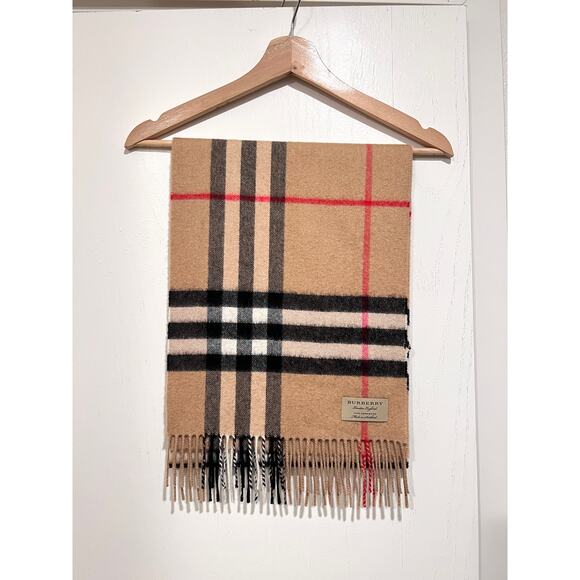 AUTH Burberry Cashmere Scar 12X66in - Picture 1 of 6